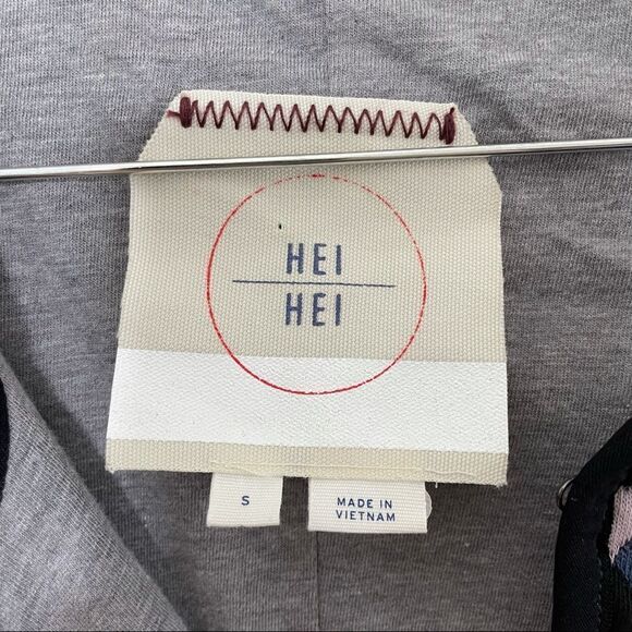 Hei Hei Anthropologie Textured Triangle Blazer - Picture 3 of 11